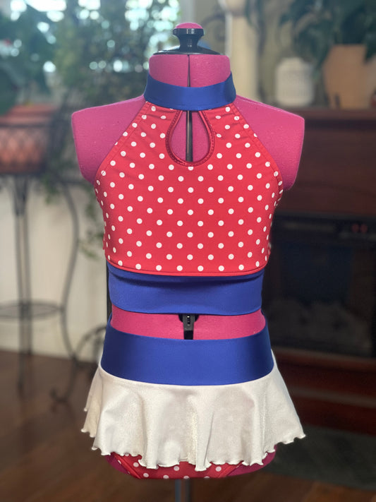 Girls Size 8 Two Piece Dance Set