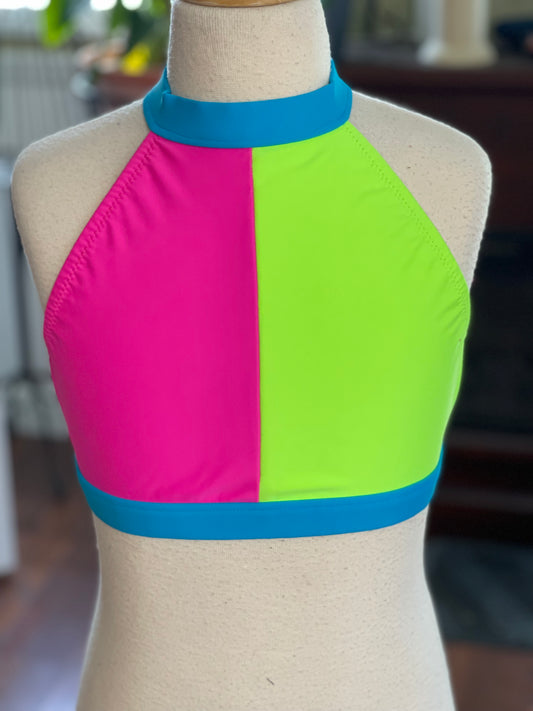 Size 12 Emily Colorblock Halter top