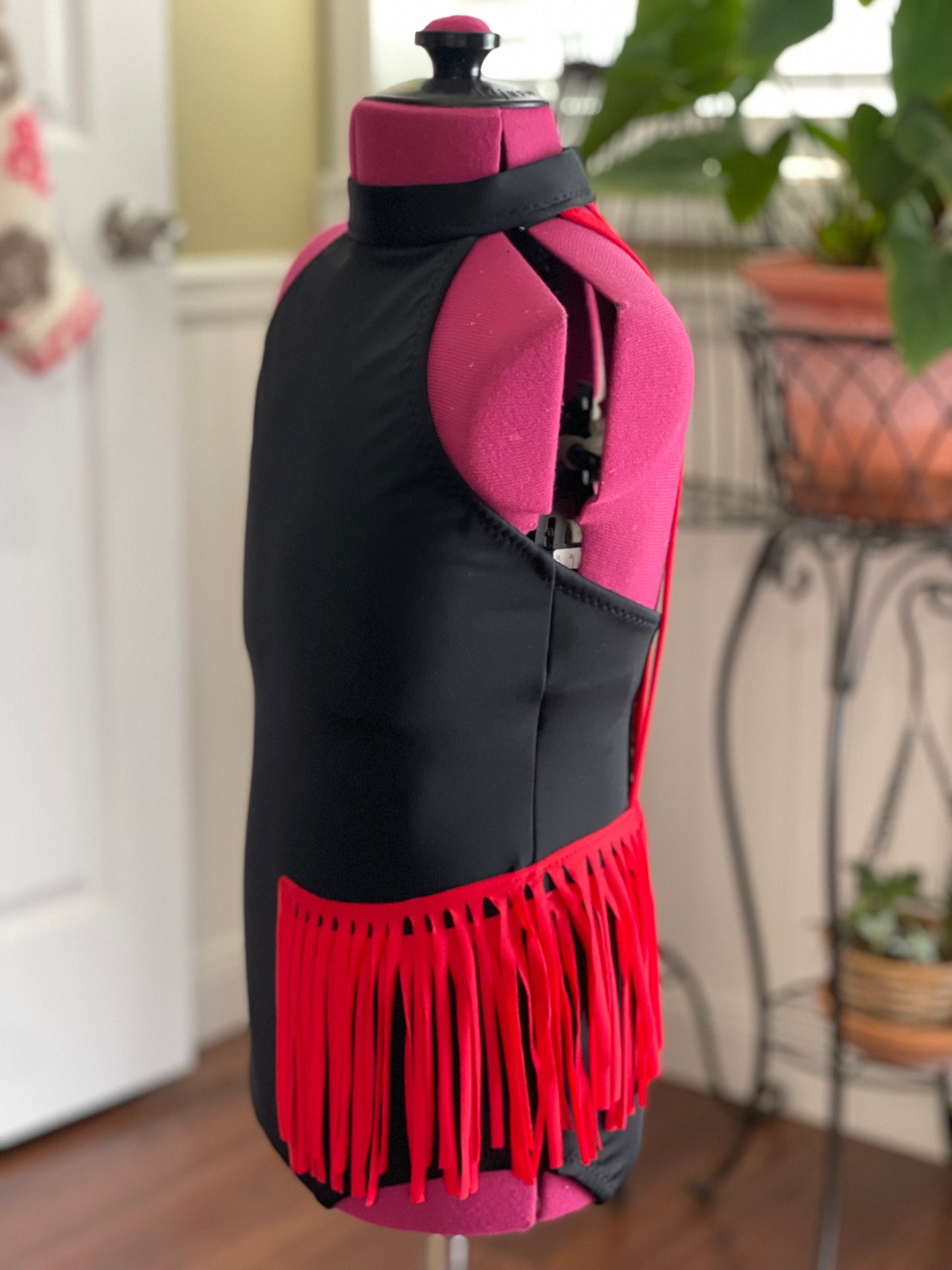 Black & Red Jazz costume base in multiple sizes