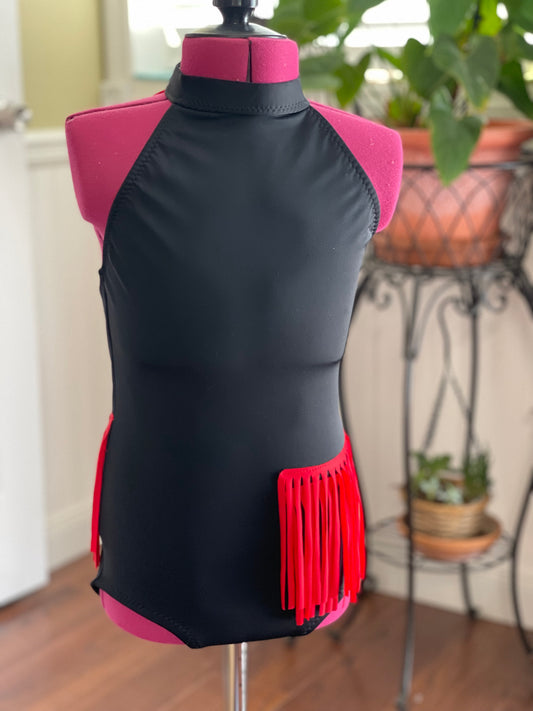 Black & Red Jazz costume base in multiple sizes