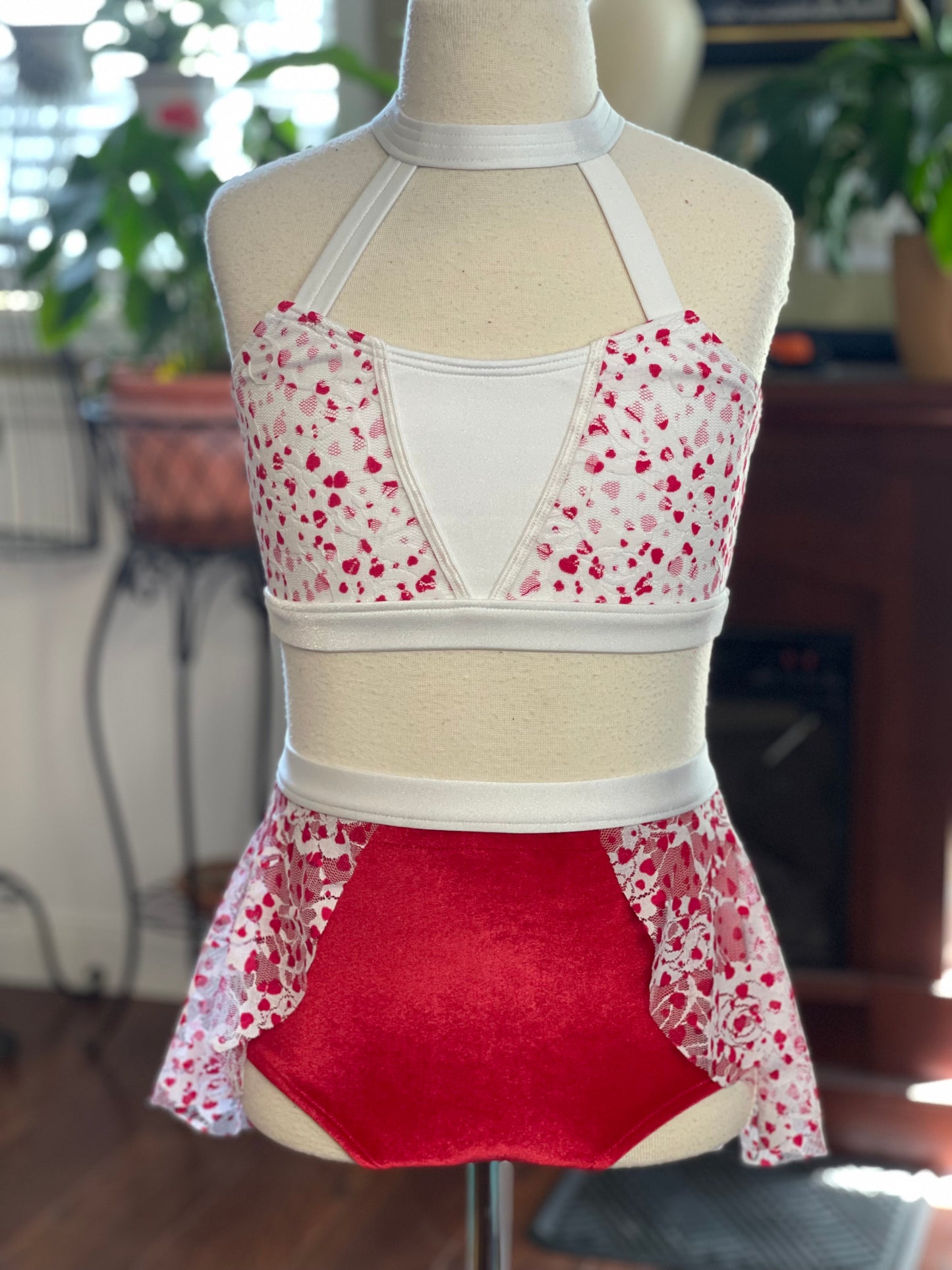 Size 12 Becca set in velvet & lace
