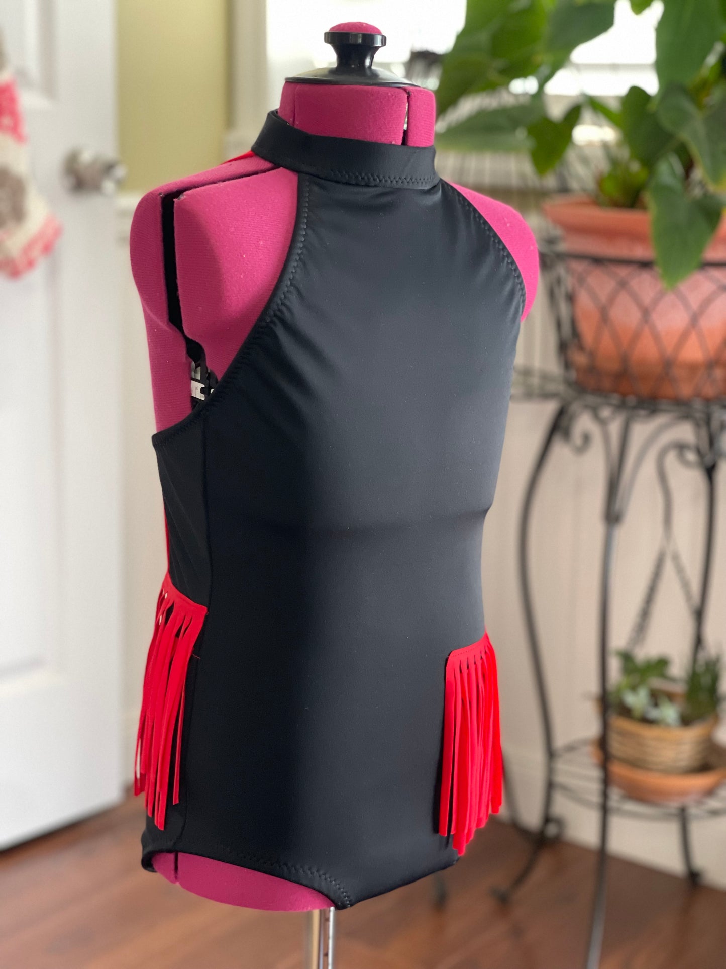 Black & Red Jazz costume base in multiple sizes