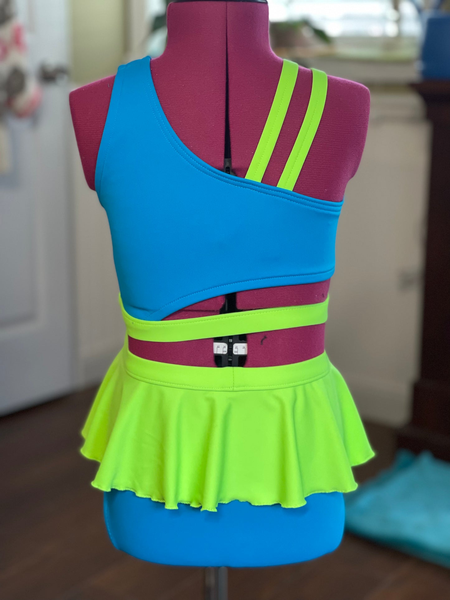 Girls Size 8 Two Piece Dance Costume Base