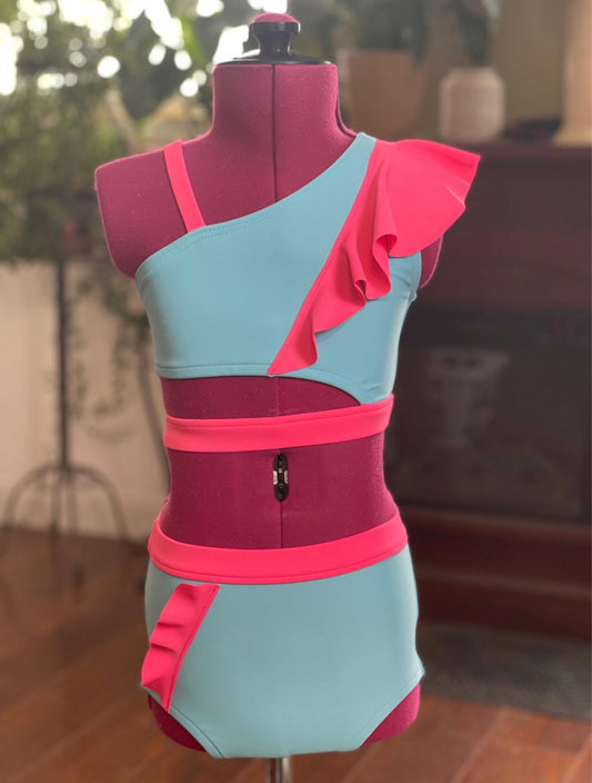 Girls Size 8 Two Piece Dance Costume Base