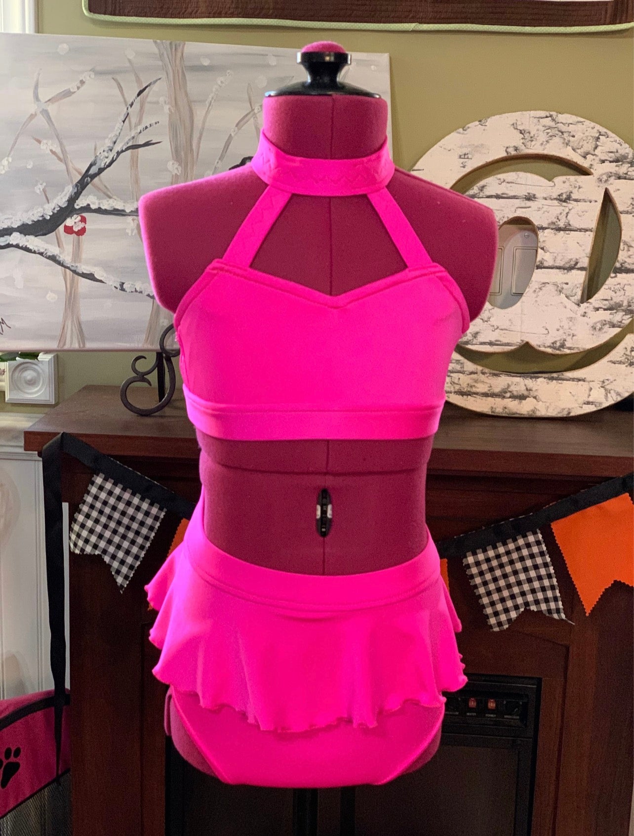 Size 8 Two Piece Dance Costume Base