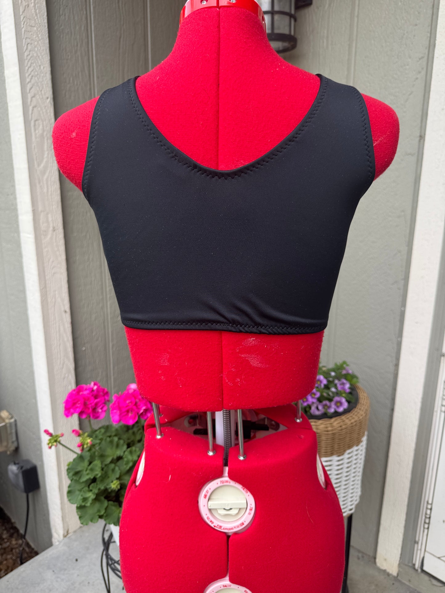 Two tone Dance Crop Top